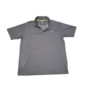 Bolle Golf Tech Mens Short Sleeve Athletic Polo Shirt XL Gray Sporty